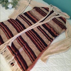 Cute if it Were me Retro Hippy Hooded Cardigan